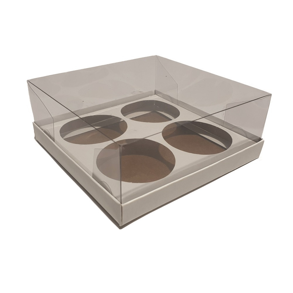 CX TRUFA 12X12X4,5 DUPLA FACE - BRANCO