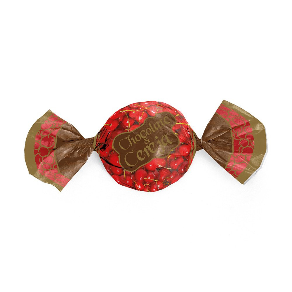 EMB ALUM P/TRUFA FRUTAS CEREJA 14,5X15,5 PT C/100 UN
