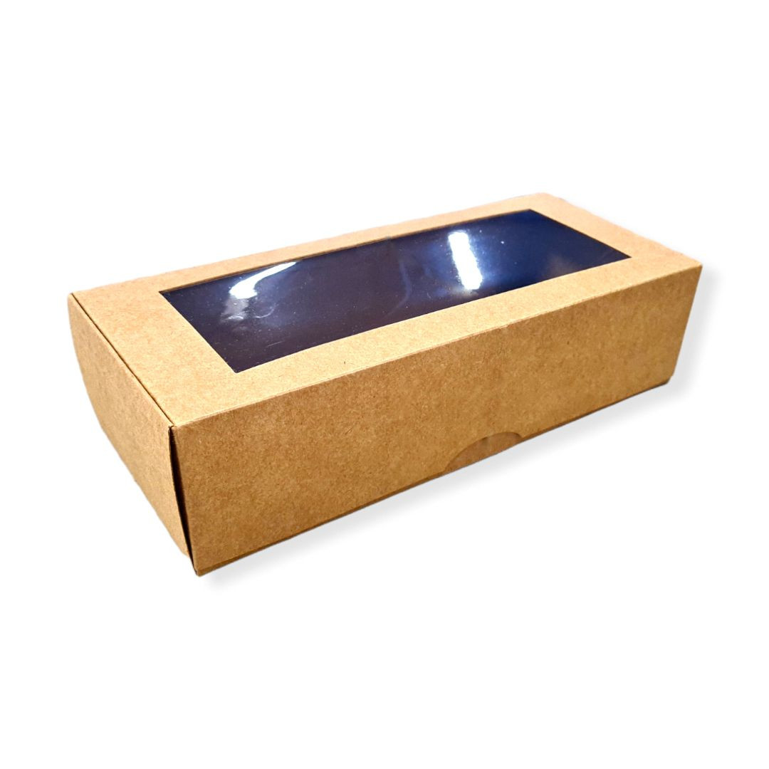 CX RETANGULAR P/GARRAFA C/VISOR 12X29X7,5CM KRAFT C/1 UN