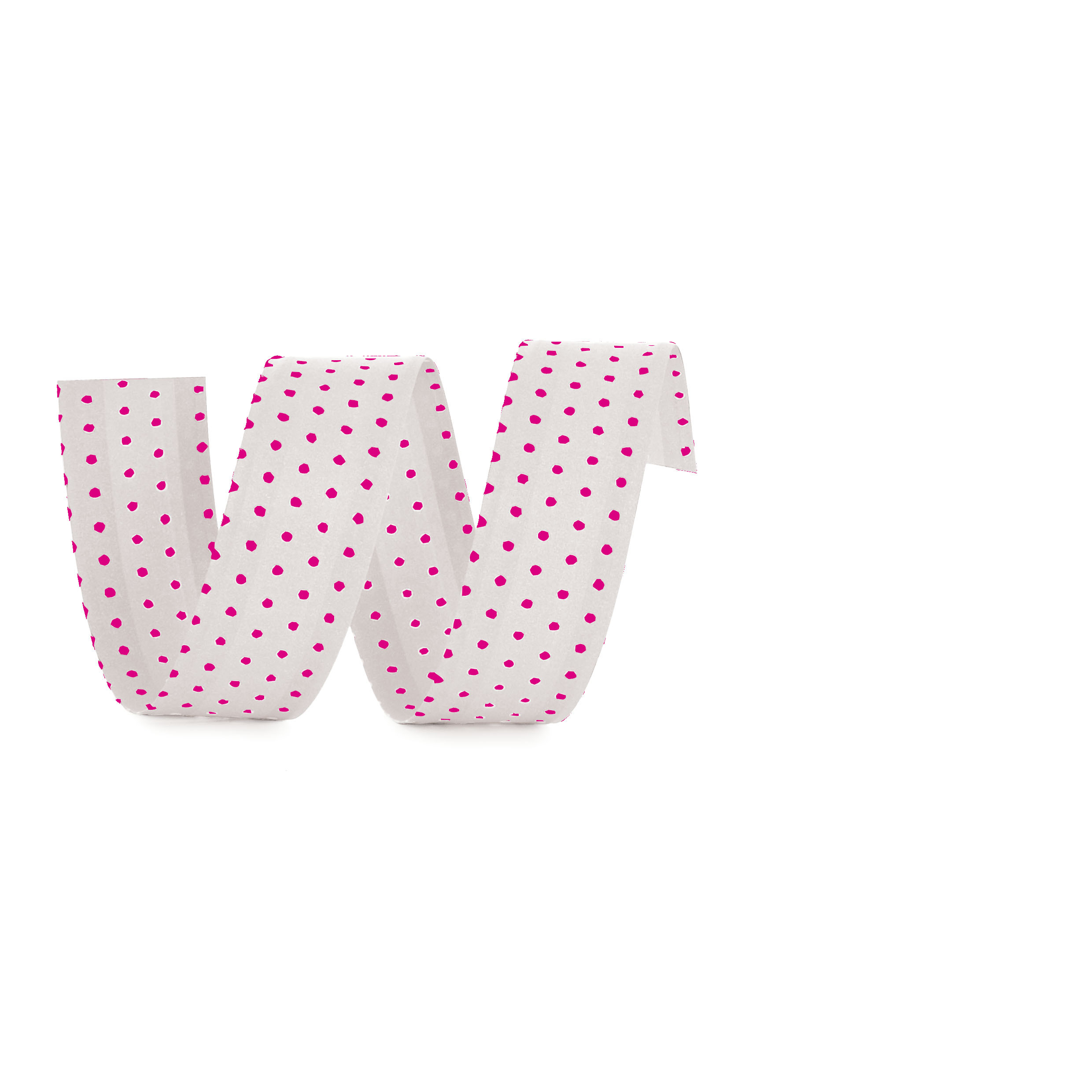 FITA KRAFT EXTRA FINA POA BRANCO/PINK 25M C/1 UN