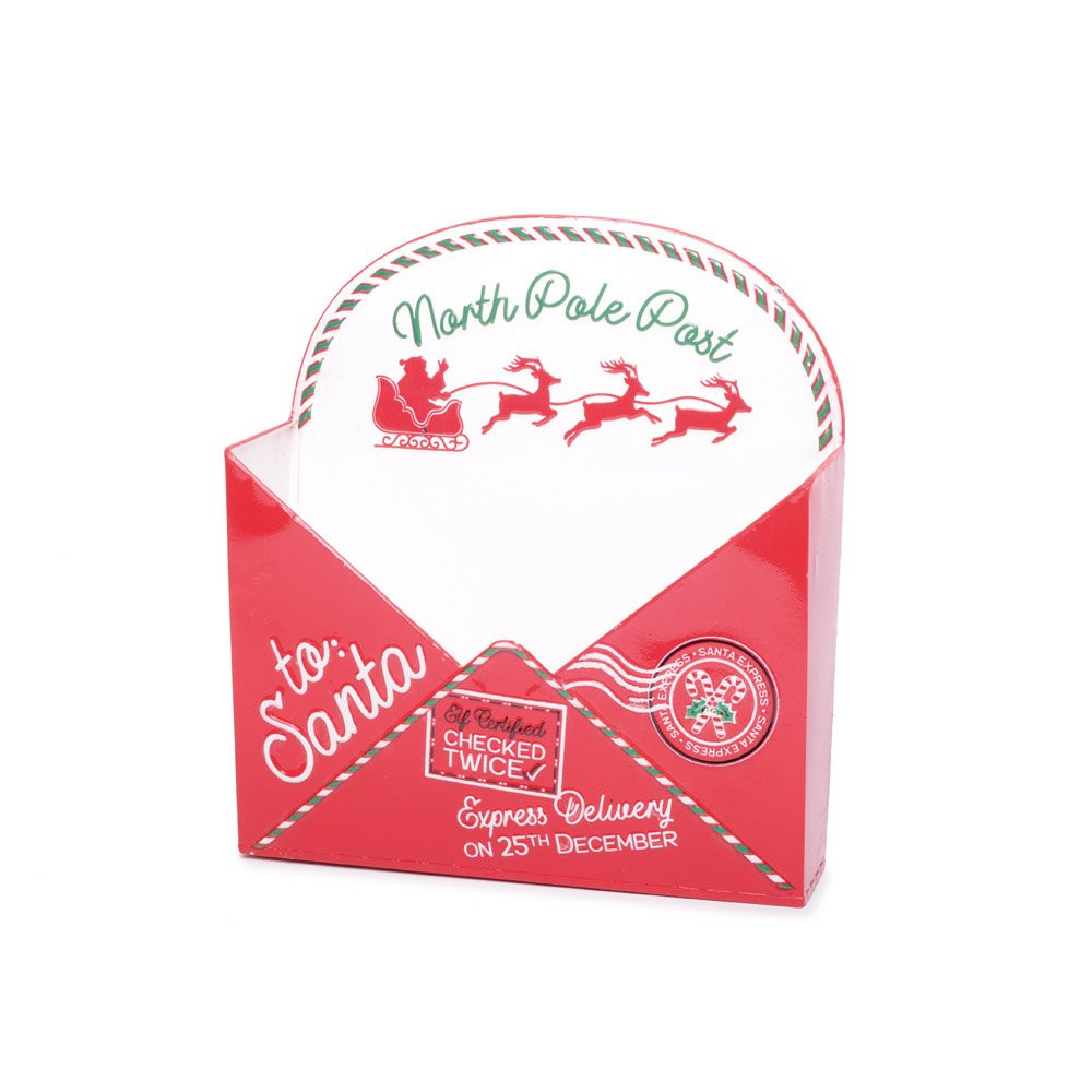 CAIXA DE CORREIO METAL ENVELOPE VRM/BCO 28CM () C/1 UN