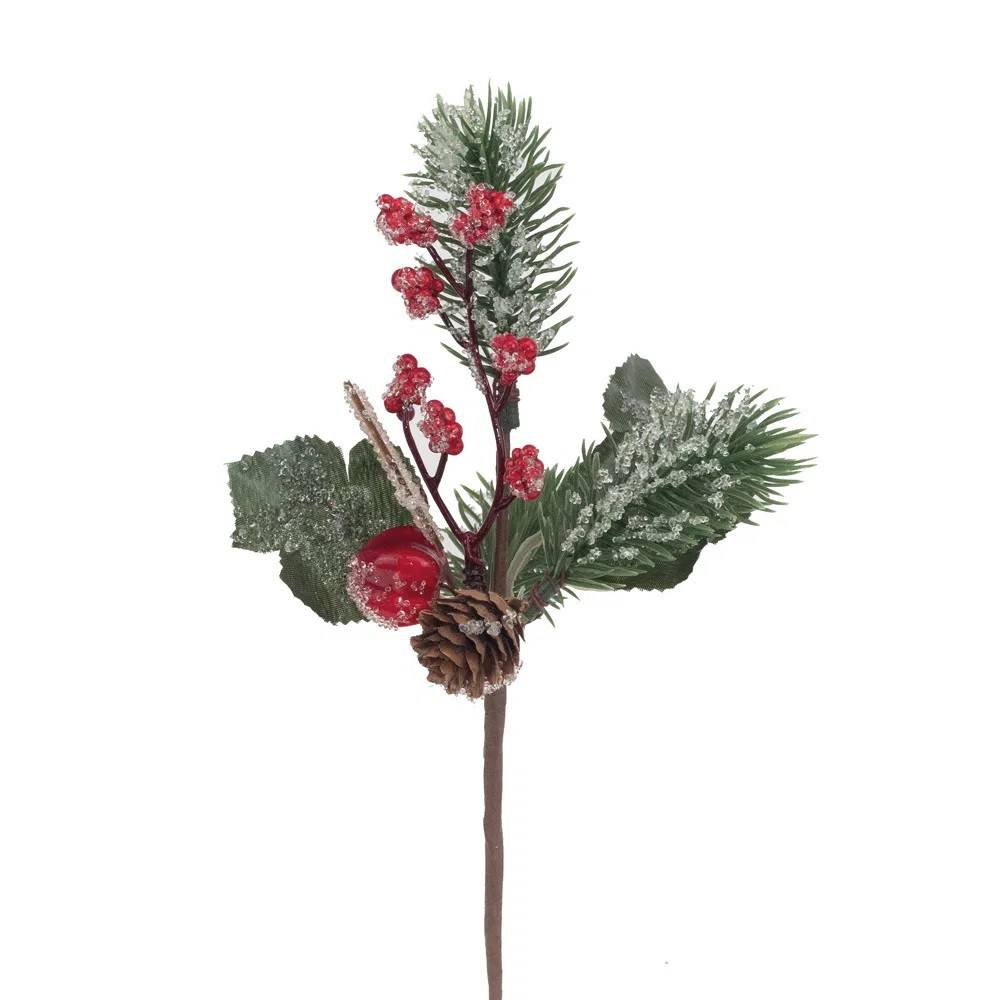 GALHO FRUTAS/PINHA E ESTRELA VRM/MRR/VRD (GALHOS CURTOS) C/1 UN