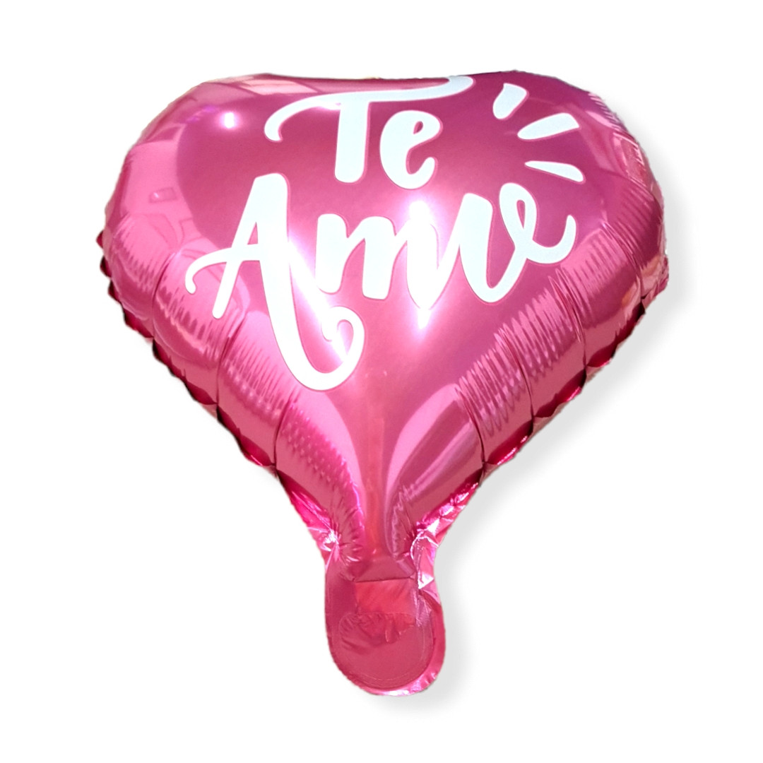 BALAO METAL.C25 CM CORACAO TE AMO RS