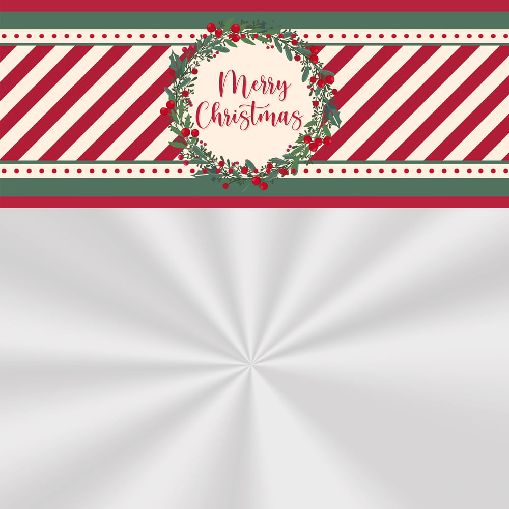 SACO TRANSP 60X75 MERRY CHRISTMAS BARRADO PT C/25 UN