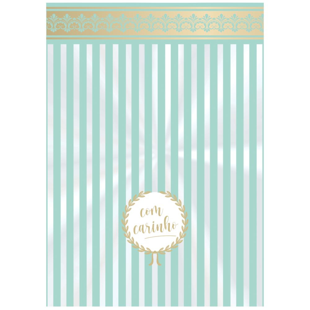 SACO TRANSP REGIST 15X22 COM CARINHO ACQUA PT C/50 UN