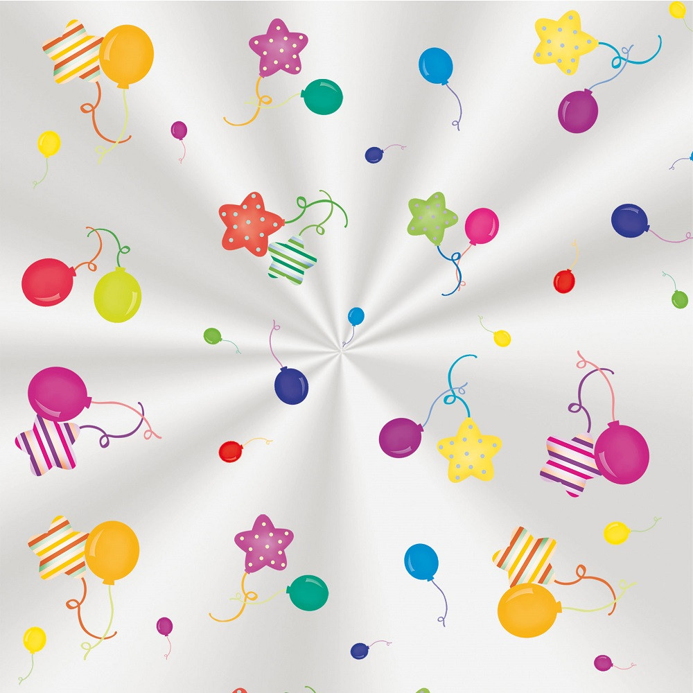 SACO TRANSP 15X29 COLORS BALLOONS PT C/100 UN