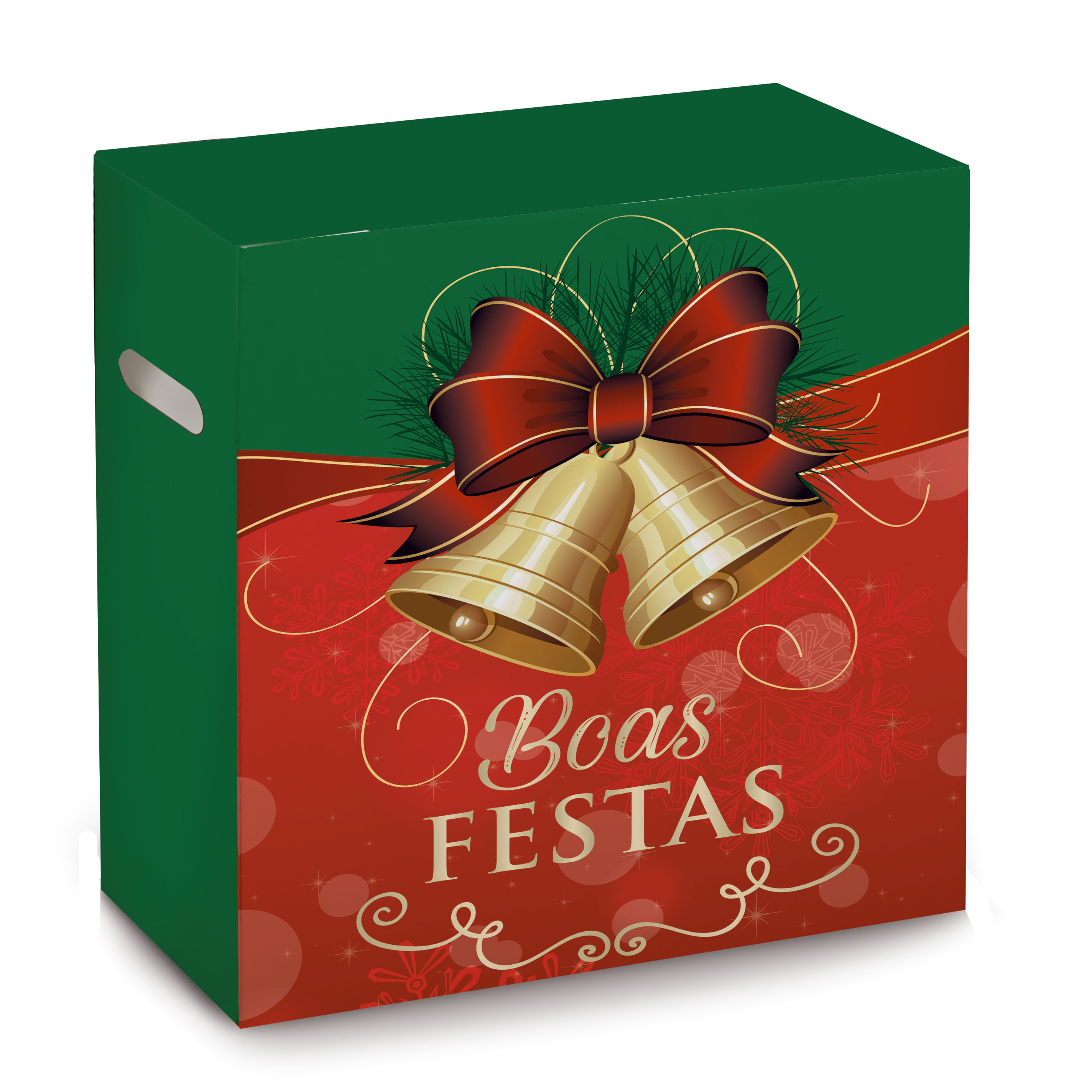 CX P/CESTA DE NATAL BOAS FESTAS 30X19X38 C/1 UN