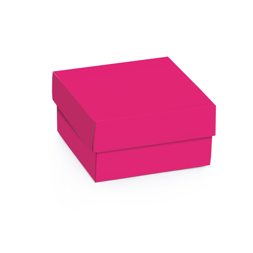 MINI CX QUADRADA PINK CORE P 6,5X6,5X3,5 C/1 UN