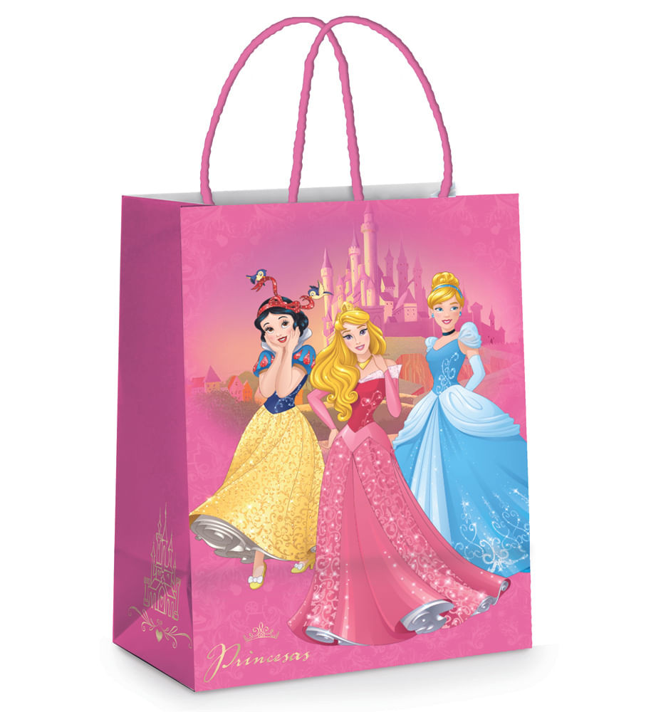 SACOLA PAPEL PRINCESA REAL P 21,5X15X8 C/1 UN CFSC