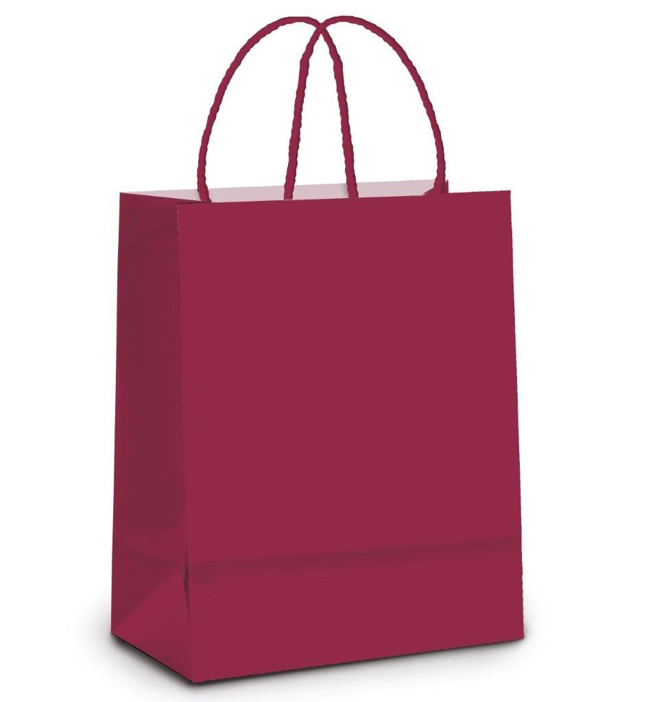 SACOLA PAPEL MARSALA P 21,5X15X8 C/1 UN CFSC
