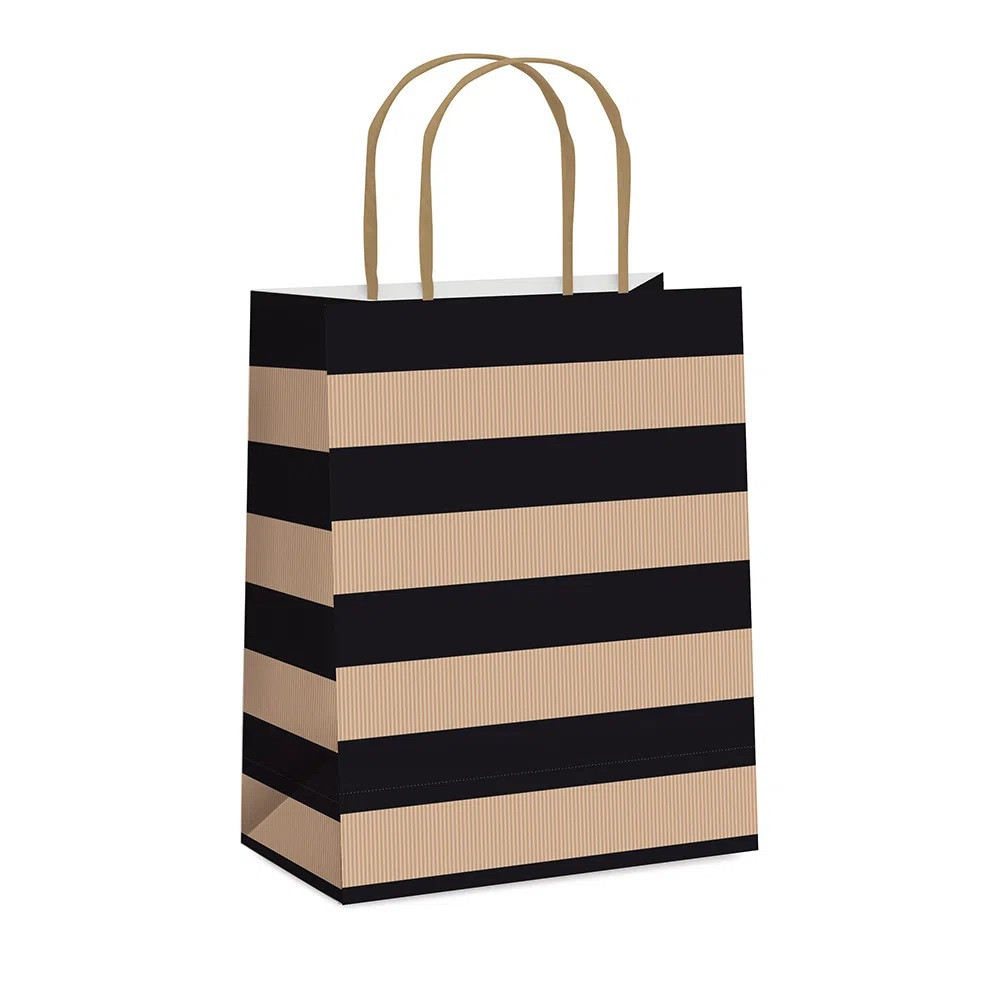 SACOLA PAPEL PRETTY LIST KRAFT/PTO G 32X26,5X13 C/1 UN CFSC