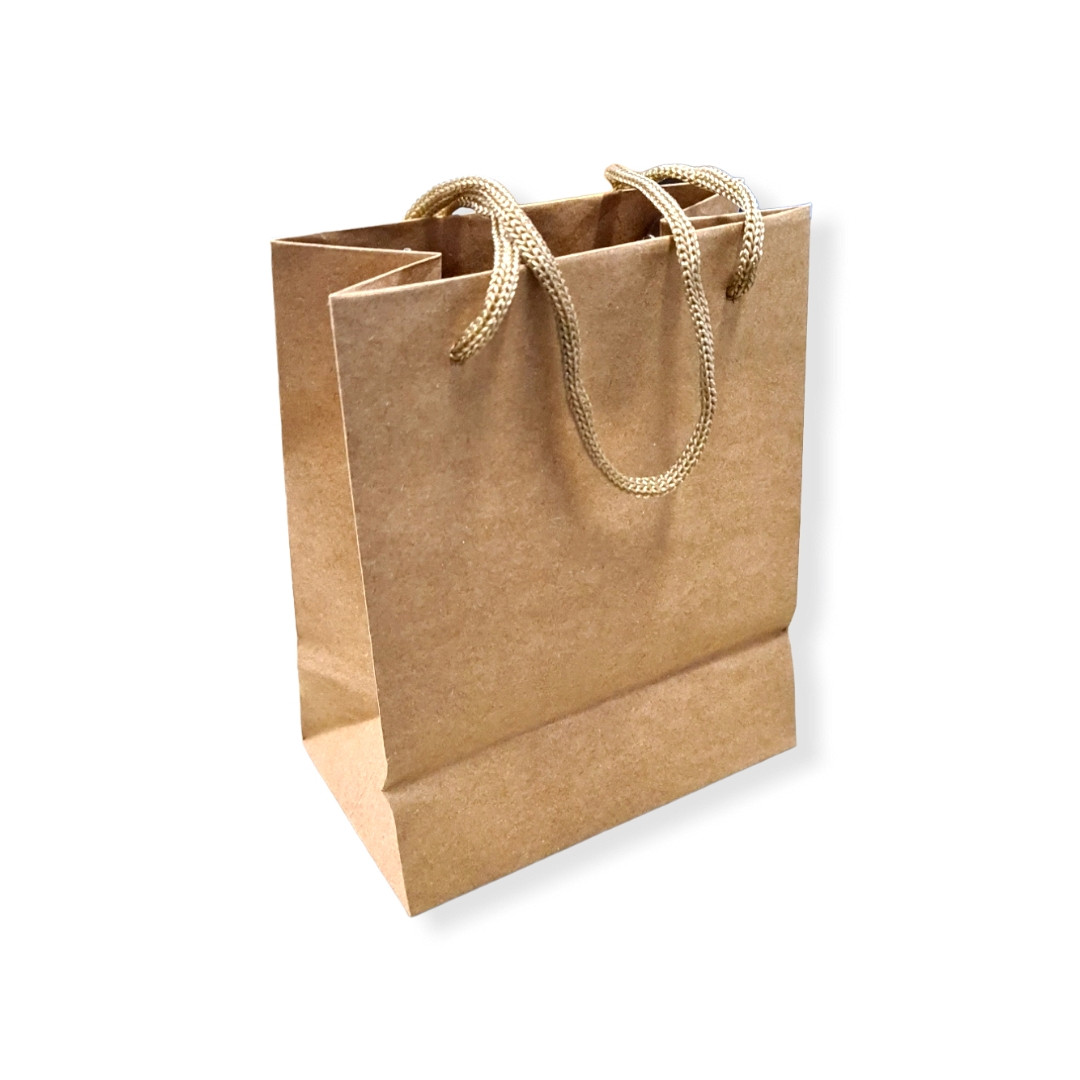 SACOLA PAPEL KRAFT PP 12X15X7 C/1 UN