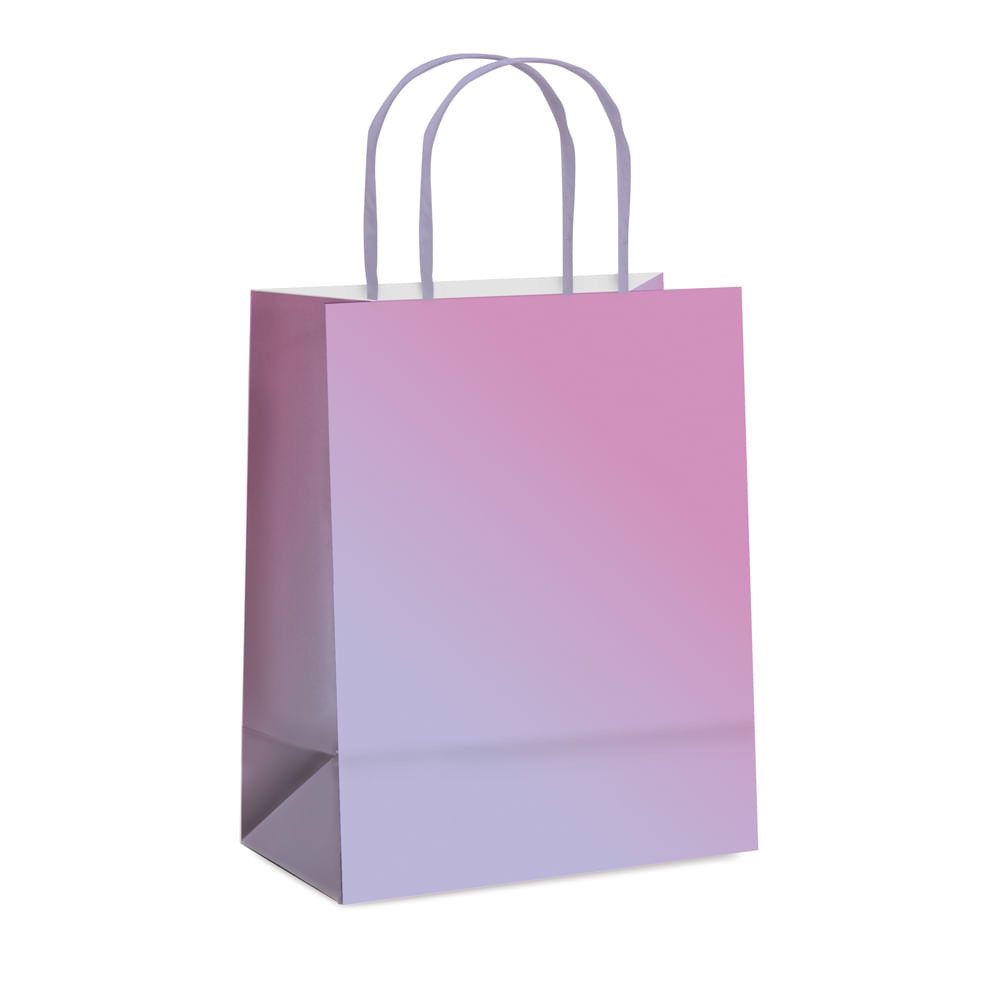 SACOLA PAPEL DEGRADE LILAS G 32X26,5X13 C/1 UN