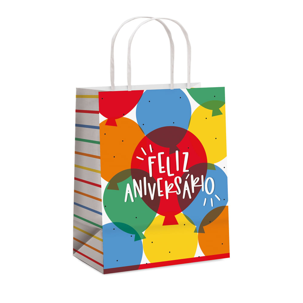 SACOLA PAPEL FESTIVO G 32X26,5X13 C/1 UN