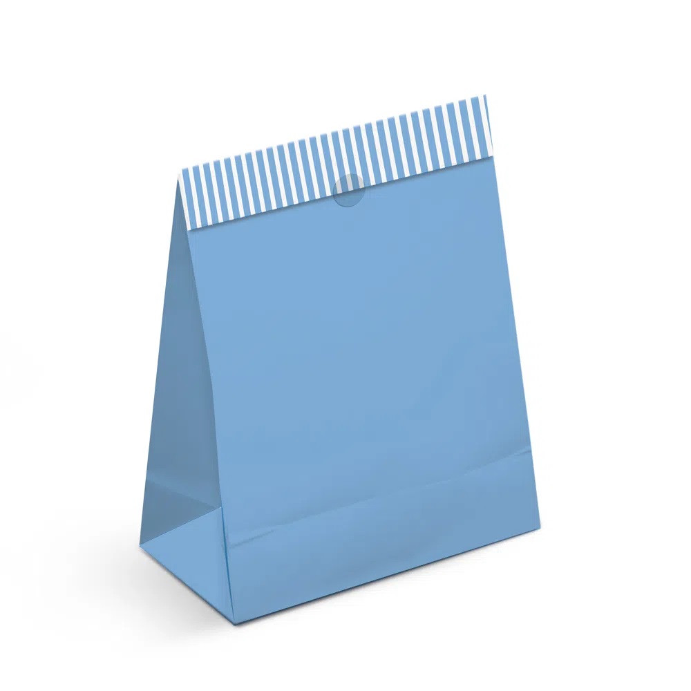 SACO PAPEL P/PRESENTE P 22X15X7 AZUL C/1 UN -CFSC
