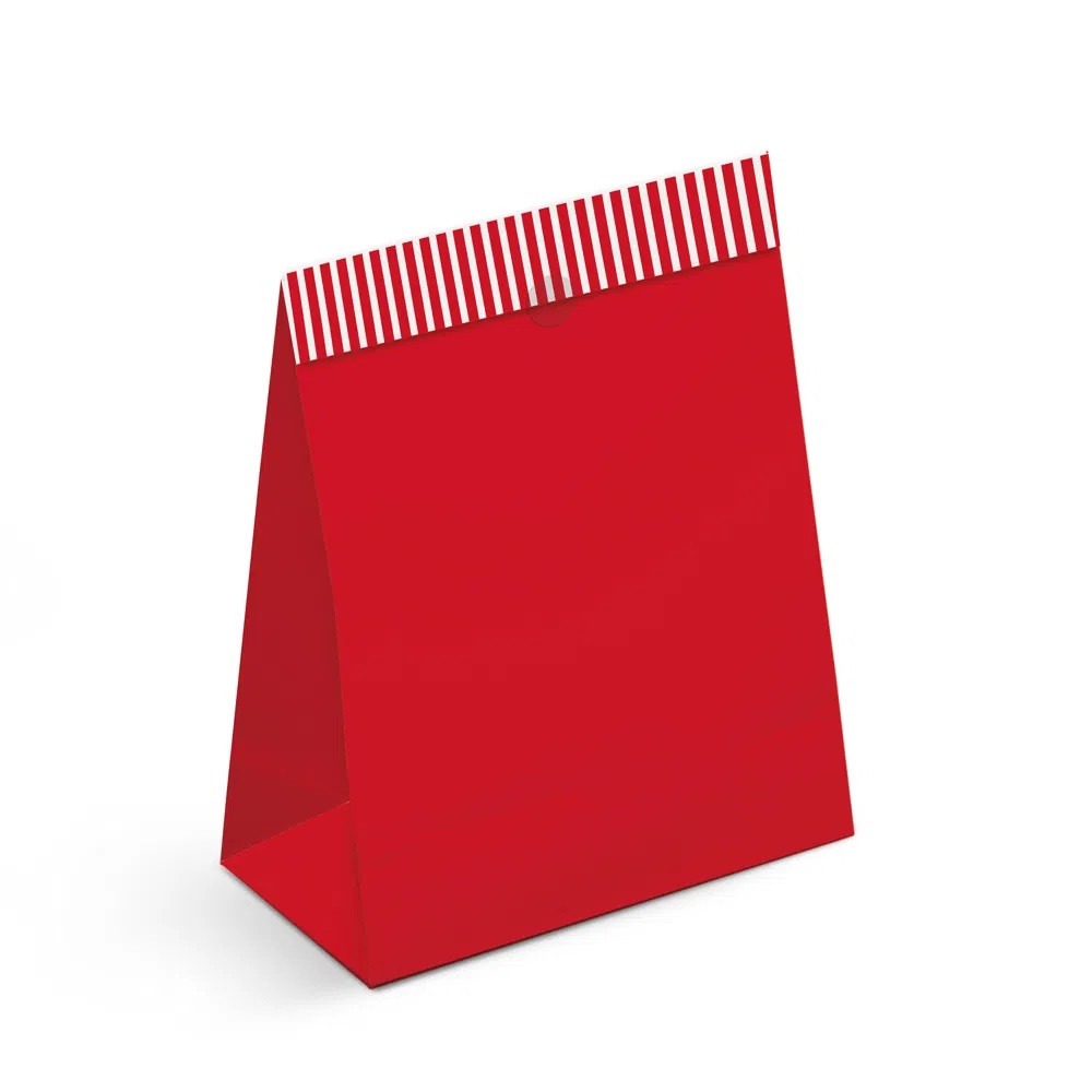 SACO PAPEL P/PRESENTE P 22X15X7 VERMELHA C/1 UN -CFSC
