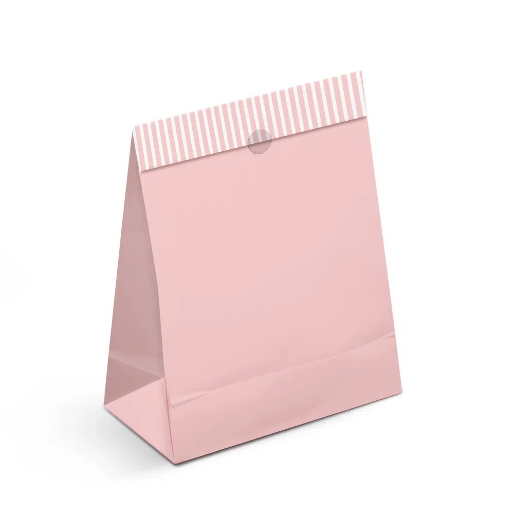 SACO PAPEL P/PRESENTE P 22X15X7 ROSA C/1 UN -CFSC