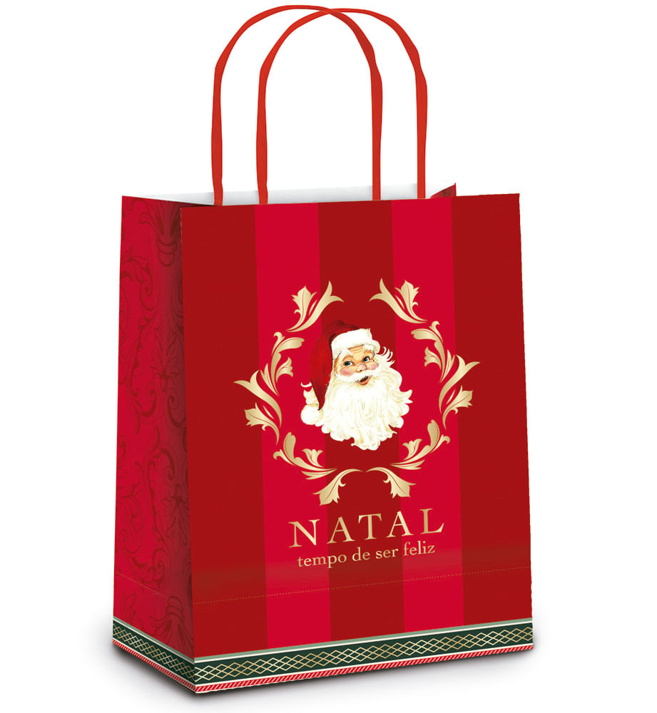 SACOLA PREMIUM NOEL VITORIANO P 23X19X10CM C/1 UN CFSC