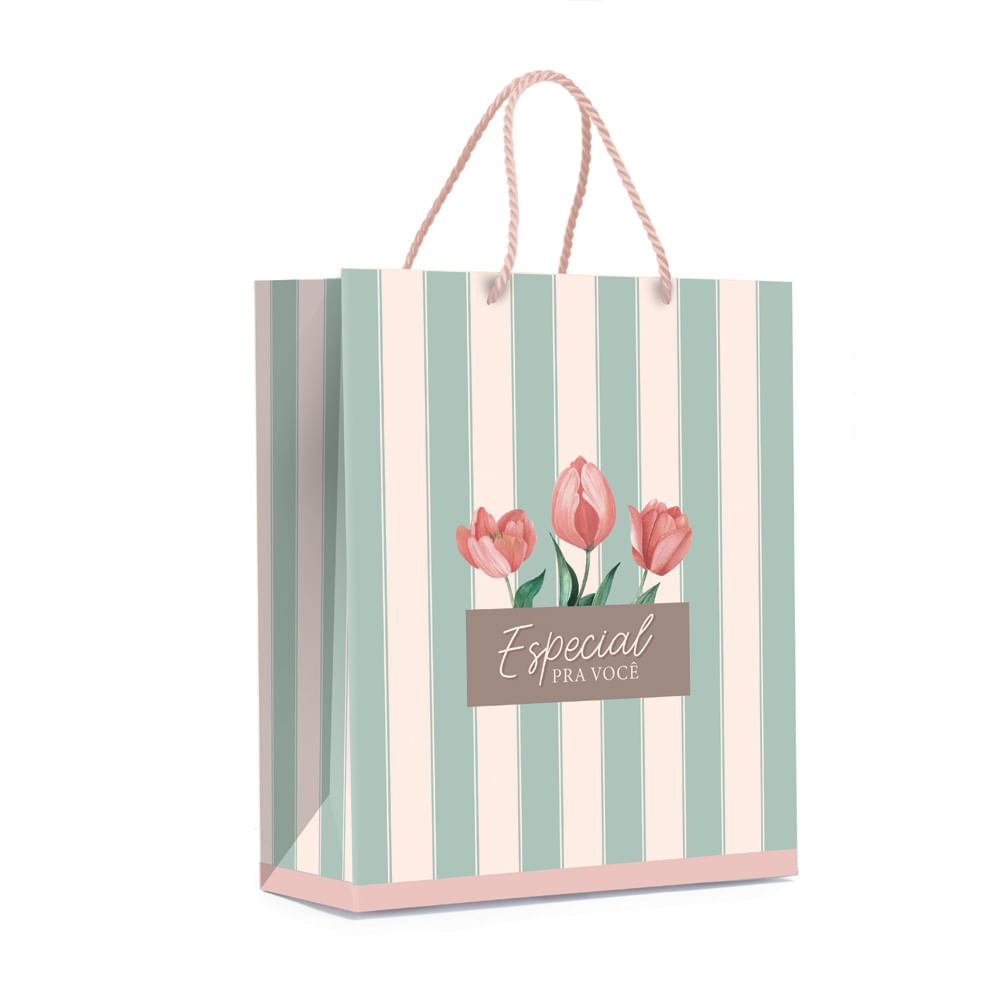 SACOLA PREMIUM TULIPS G 34X38X15 C/1 UN CFSC