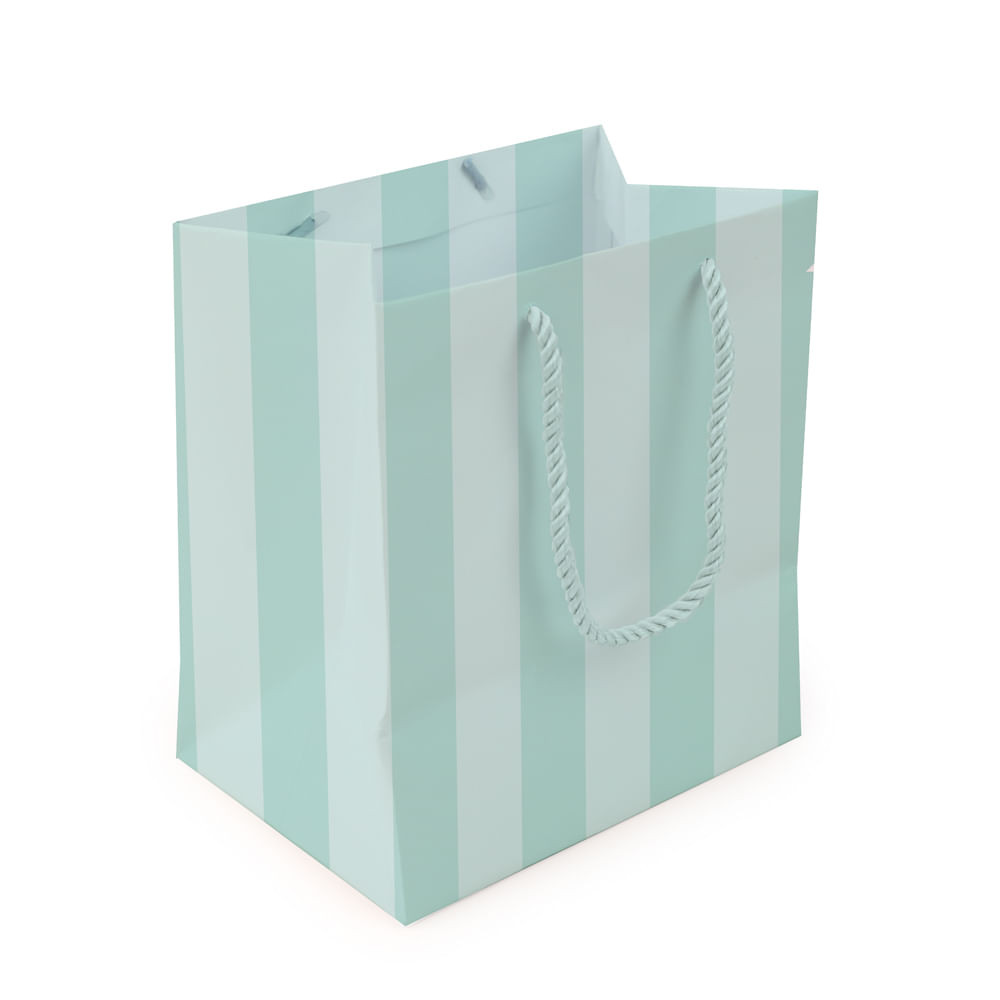SACOLA PREMIUM P/DOCES VERDE AGUA 22X20X14CM C/1 UN CFSC