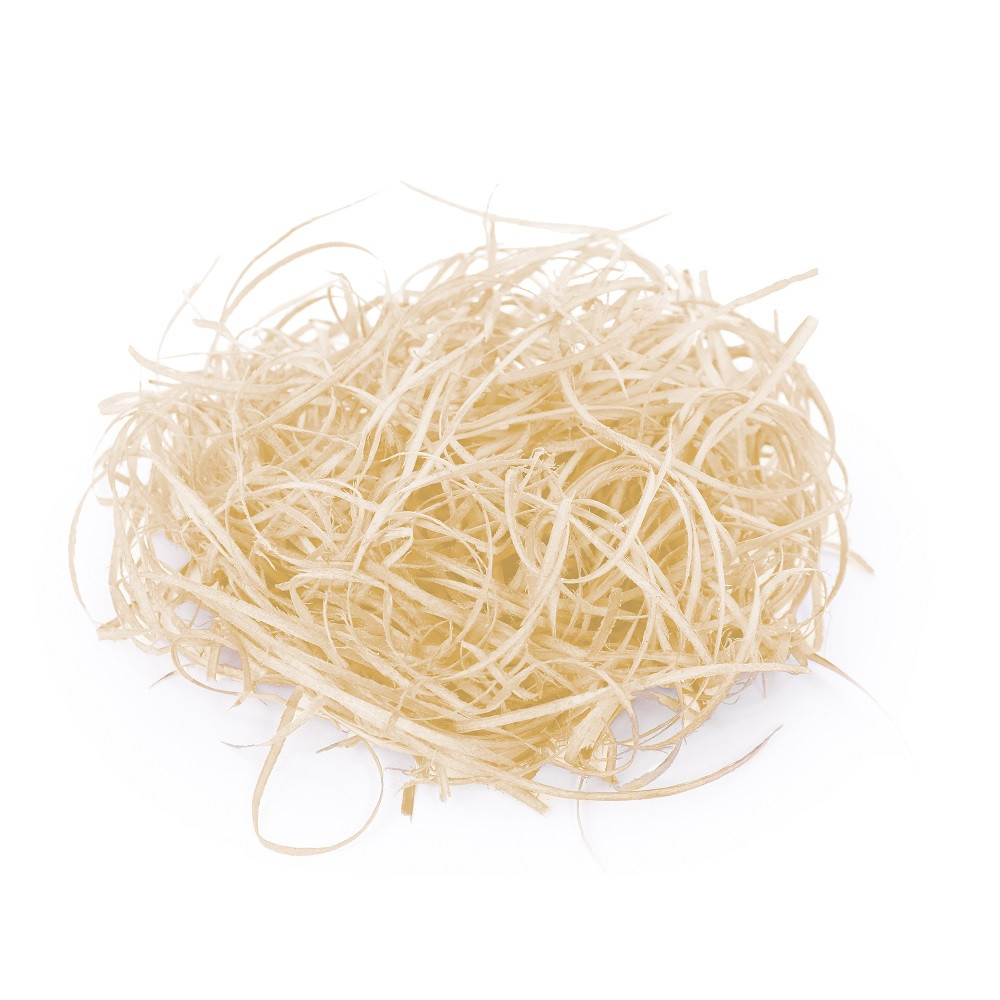PALHA FINA DE MADEIRA NATURAL C/50G C/1 UN
