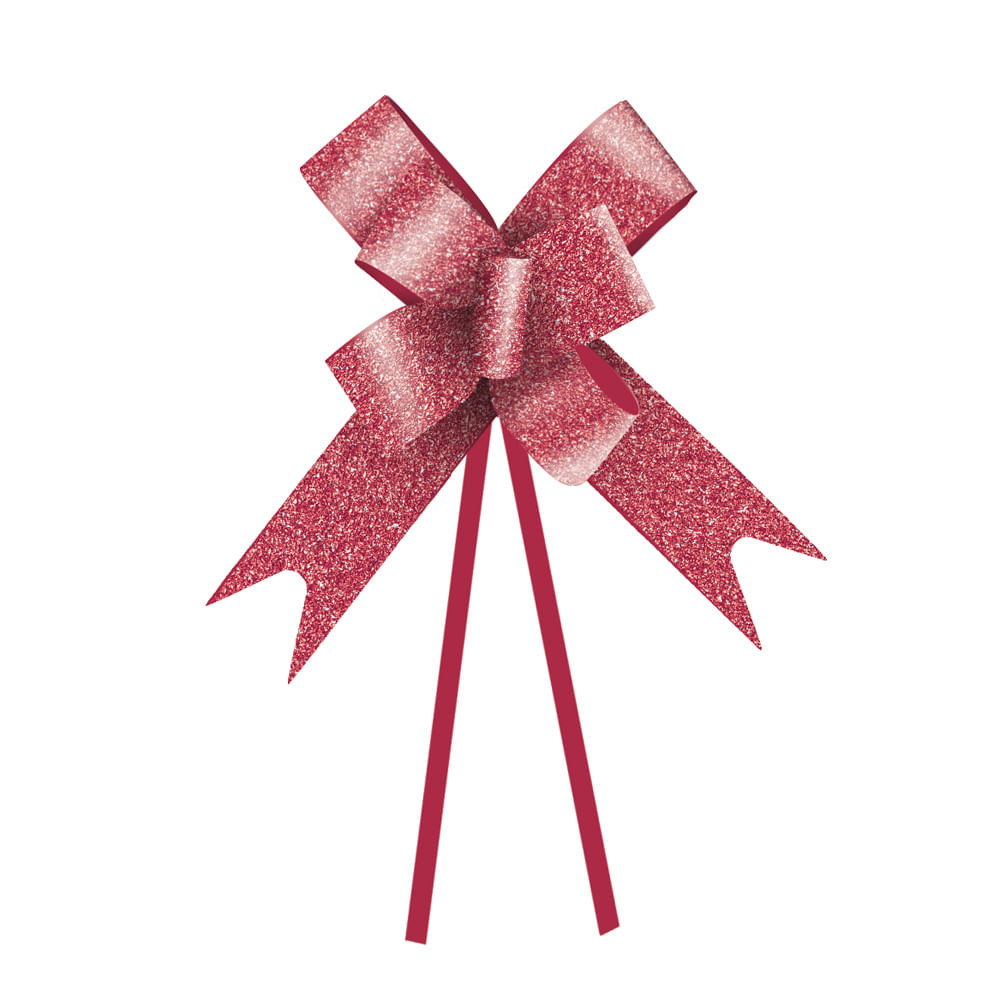 LACO PRONTO GLITTER VERMELHO 30MM PT C/10 UN