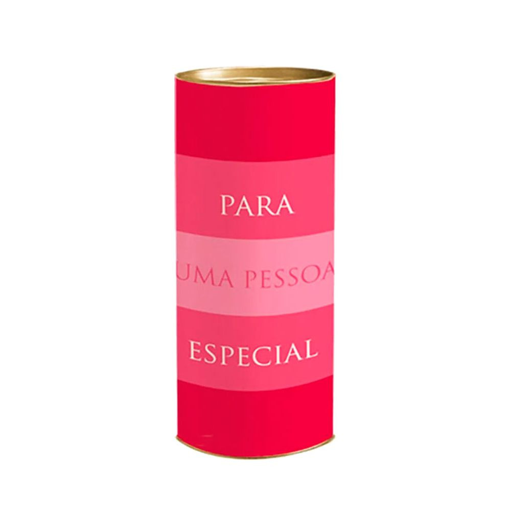 LATA P/PRESENTE 27X10CM AFETO ROSA C/1 UN