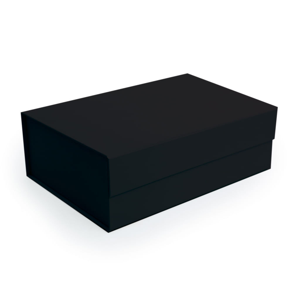 CX RIGIDA DOBRAVEL RET C/IMA PRETO P - 24,5X17,5X8CM C/1 UN
