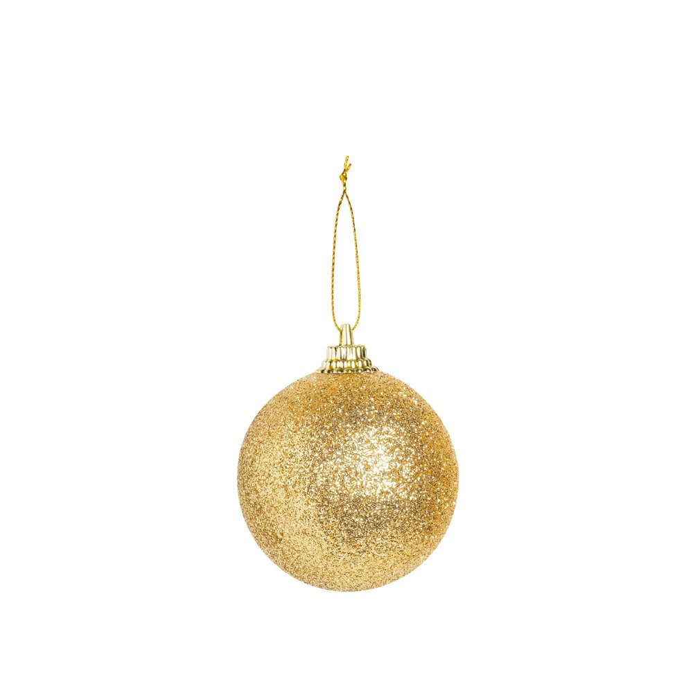 BOLA GLITTER OUR 5CM (BOLAS) JG C/6 PC