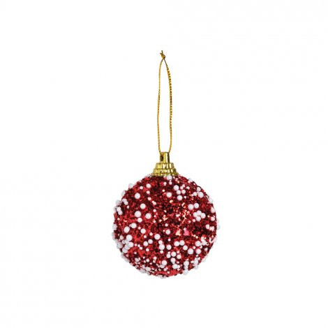 BOLA GLITTER VRM 5CM (BOLAS) JG C/6 PC