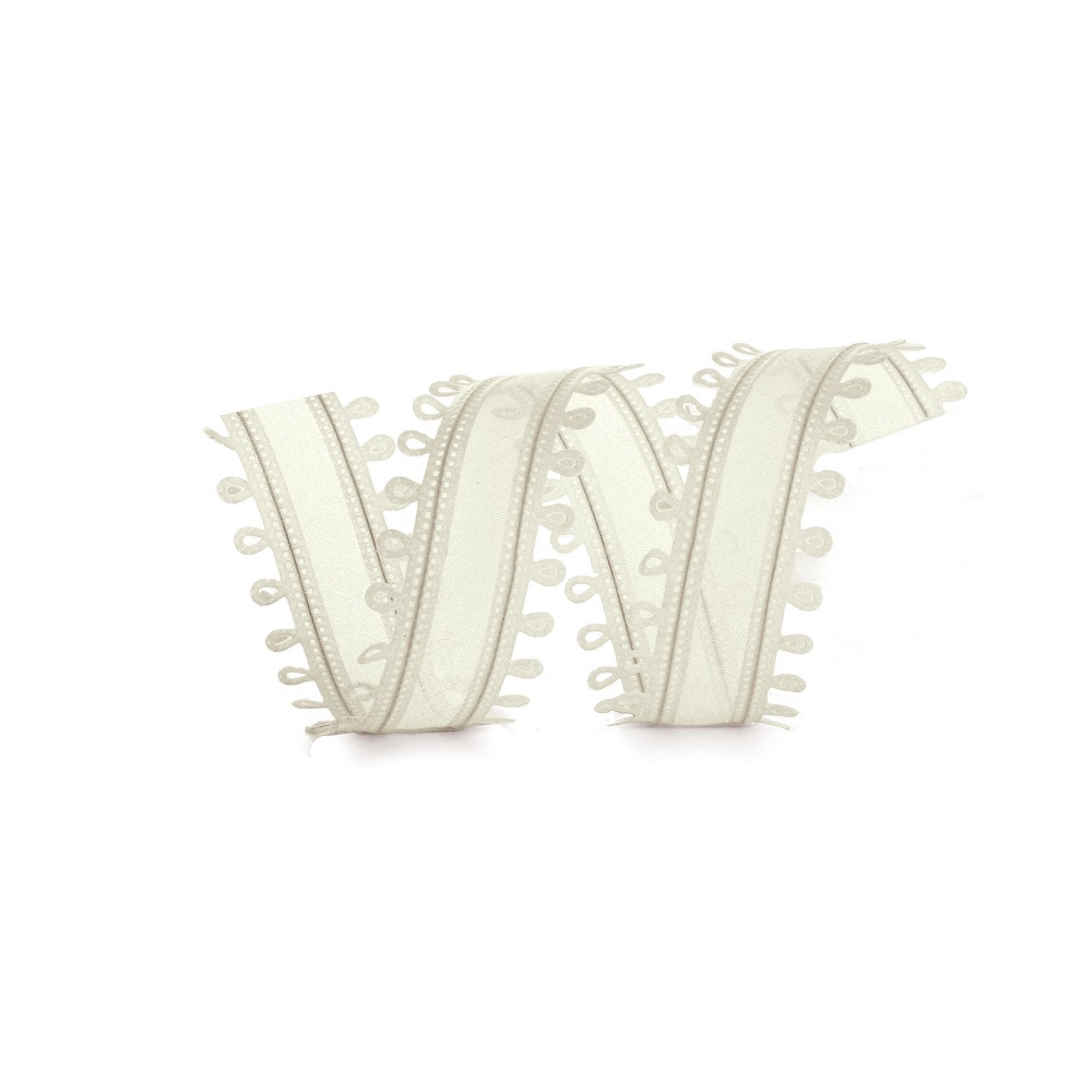 FITA DEC ARAM ORGANZA BIBELO CHAMPAGNE 27MMX10M C/1 UN