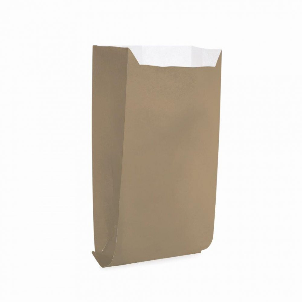 SAQUINHO P/PIPOCA/HOT DOG LISO KRAFT G 14X8X4 PT C/50 UN