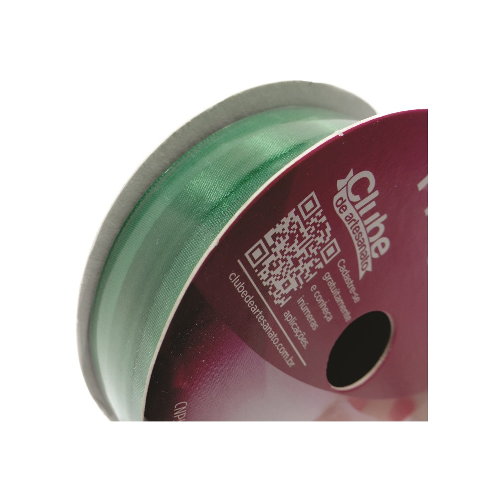 FITA VOAL C/ CETIM VCE005 22MM COR 217 VERDE BANDEIRA ROL 10 METROS