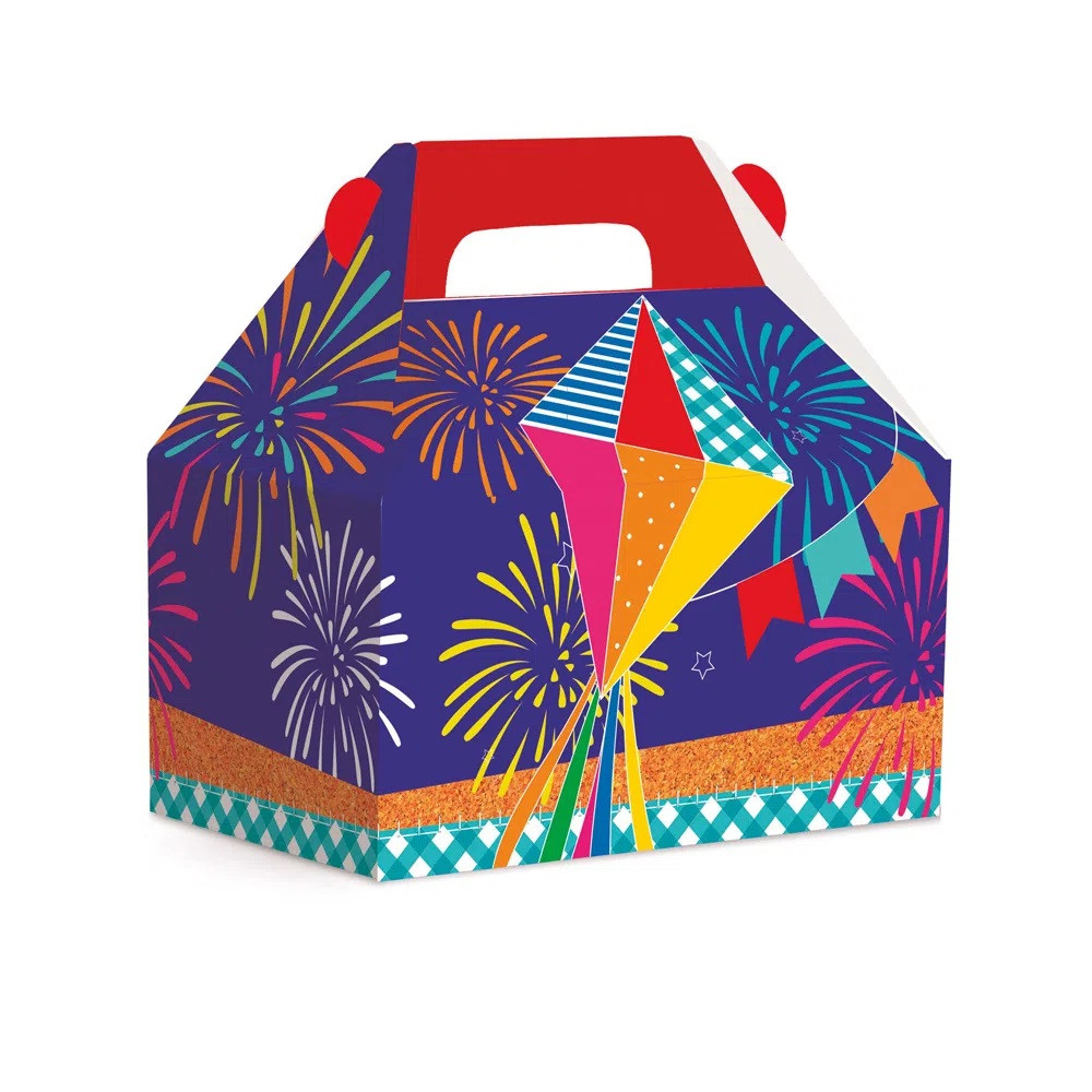 CX MALETA KIDS QUADRILHA M 12X8X12 PT C/1 UN