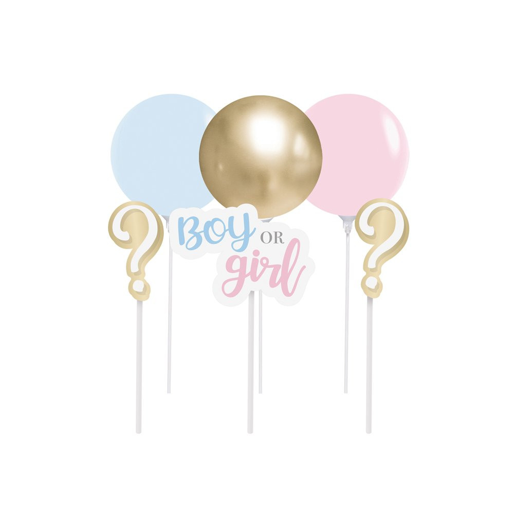 KIT TOPO DE BOLO C/ BALAO BOY OR GIRL 2 - KT C/1 PC