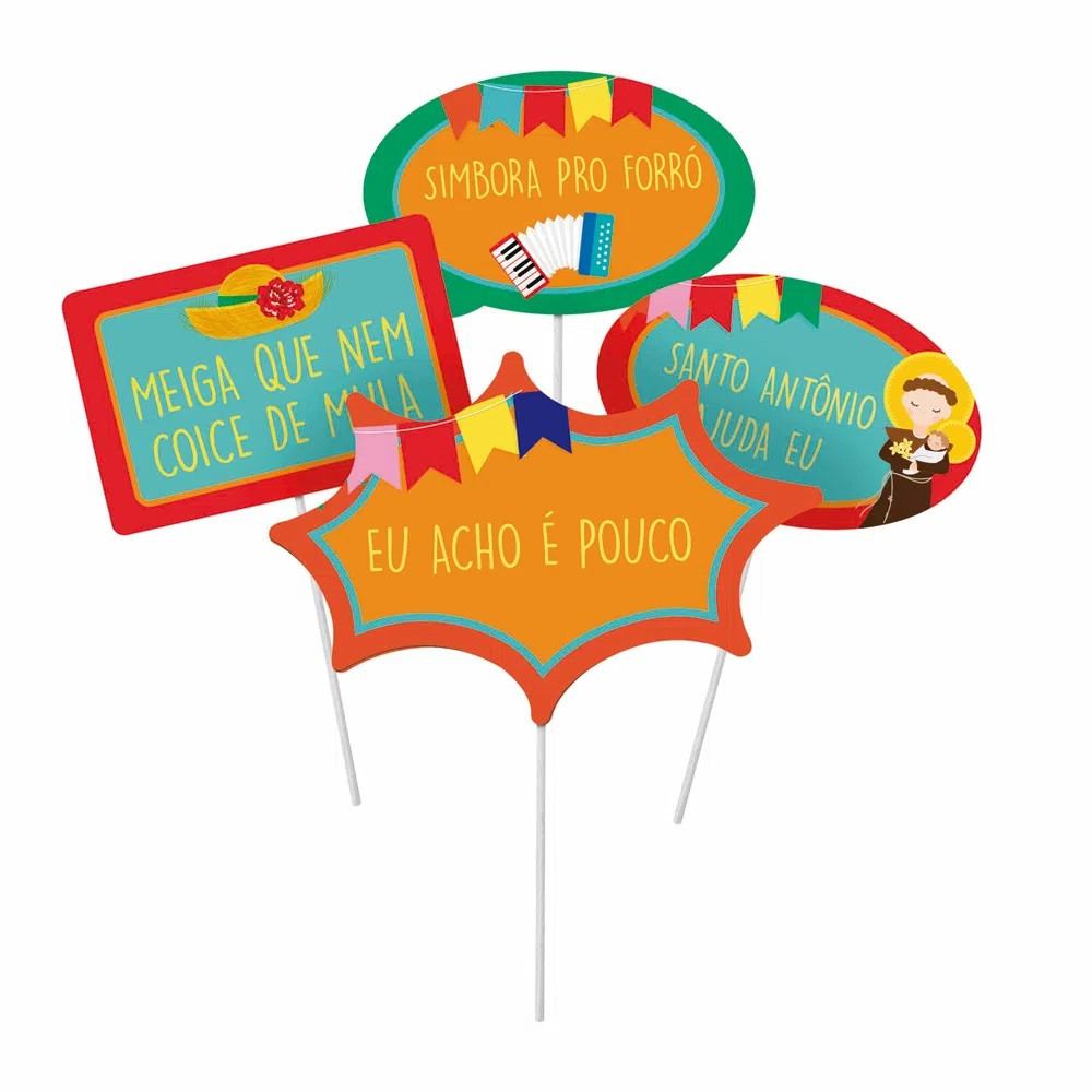PLAQUINHAS DIVERTIDAS SAO JOAO C/1 UN