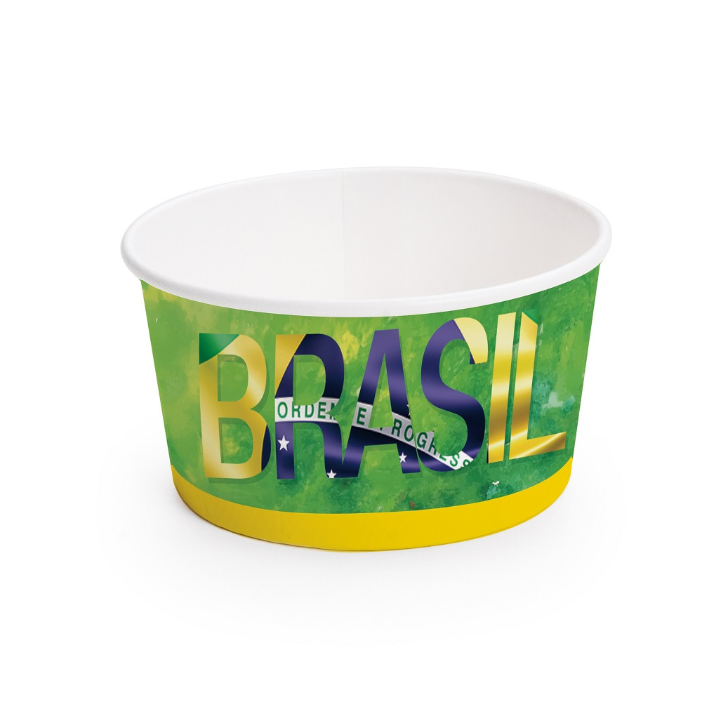BOWL VAI BRASIL 180ML PT C/8 UN