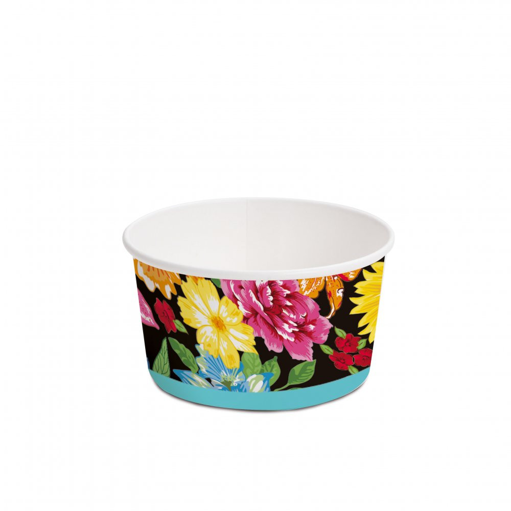 COPINHO P/DOCES QUADRILHA 100ML PT C/8 UN