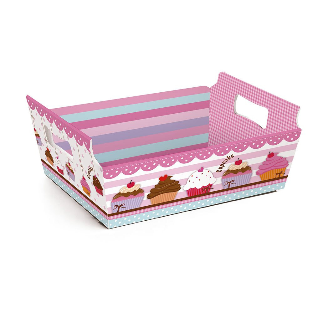 CESTA DE CARTAO YUMMI MINI 10X7X4 PT C/1 UN