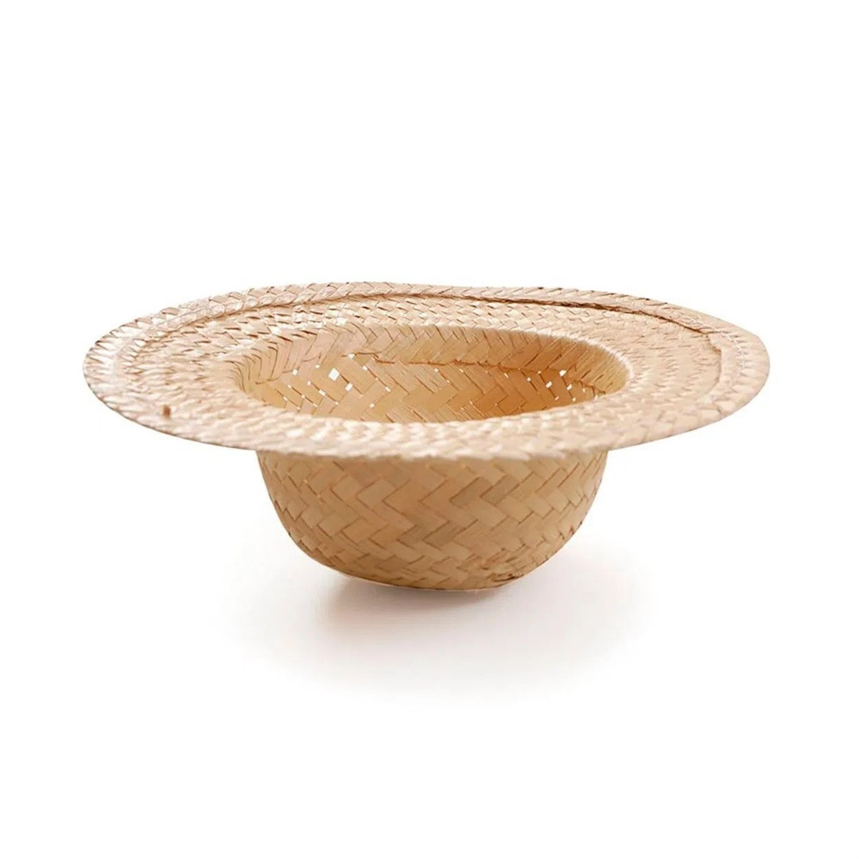 CACHEPOT DE PALHA BETO 18,5X18,5X6,5 C/1 UN