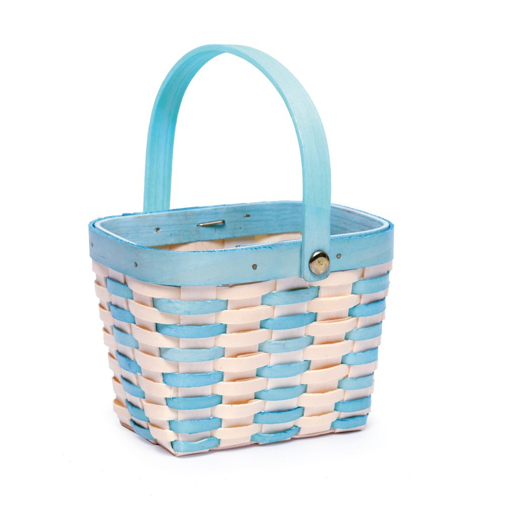 CESTA DE BAMBOO AZUL 5X5X4 C/1 UN