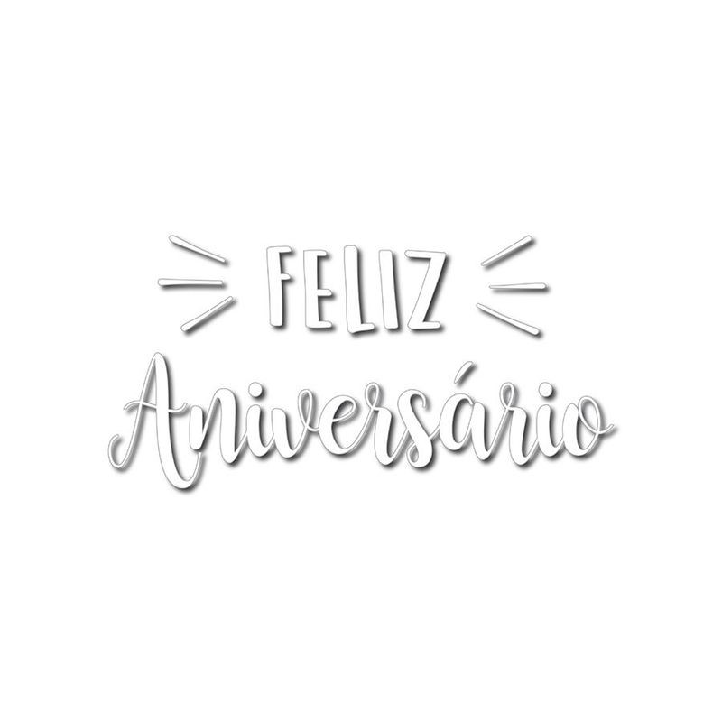 LETTERING TRANSF P/BALAO FELIZ NIVER BRANCO P 22X18 C/1 UN