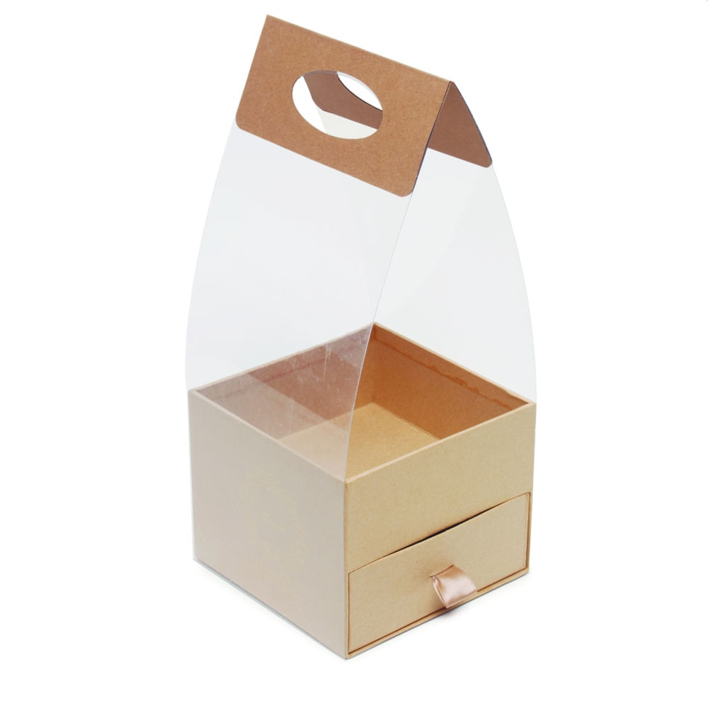 SACOLA C/GAVETA KRAFT P 10X10X10 C/1 UN