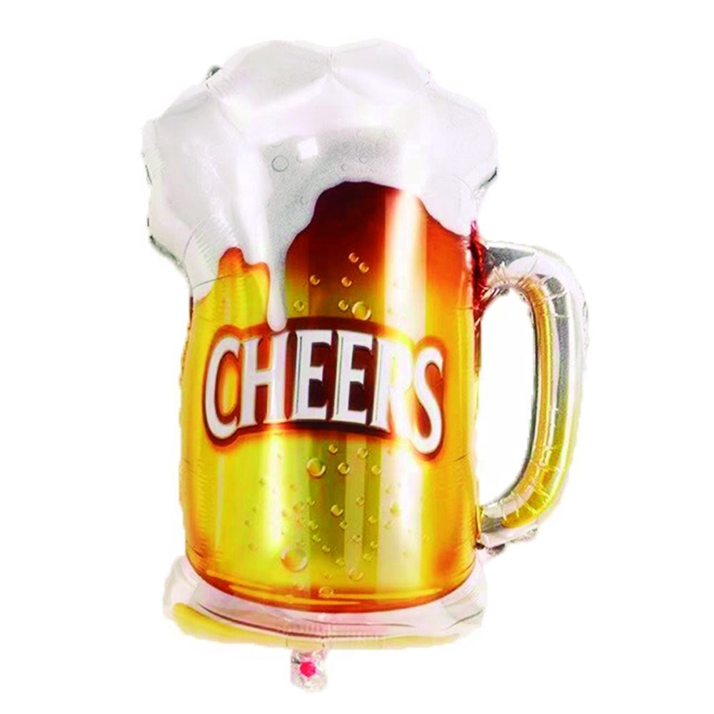 BALAO METALIZADO 21X28 CHOPP C/1 UN