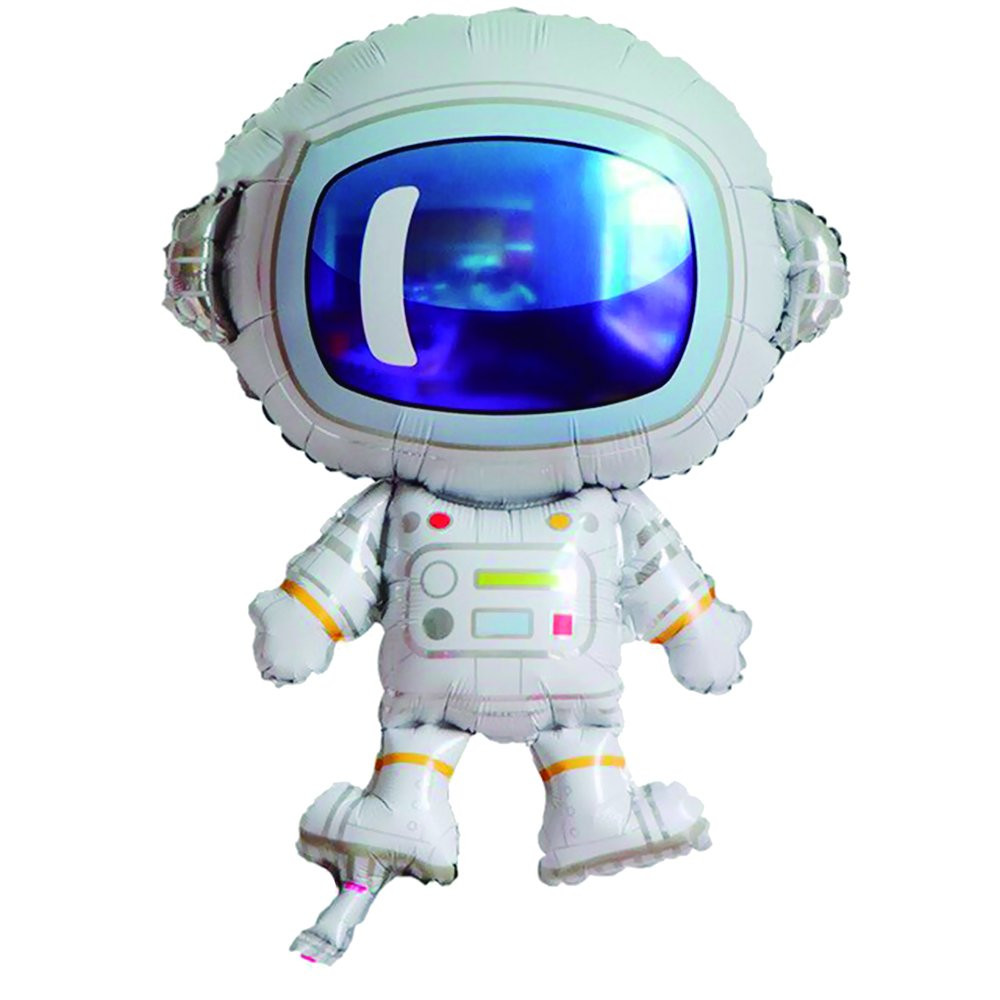 BALAO METALIZADO ASTRONAUTA 32X23 C/1 UN