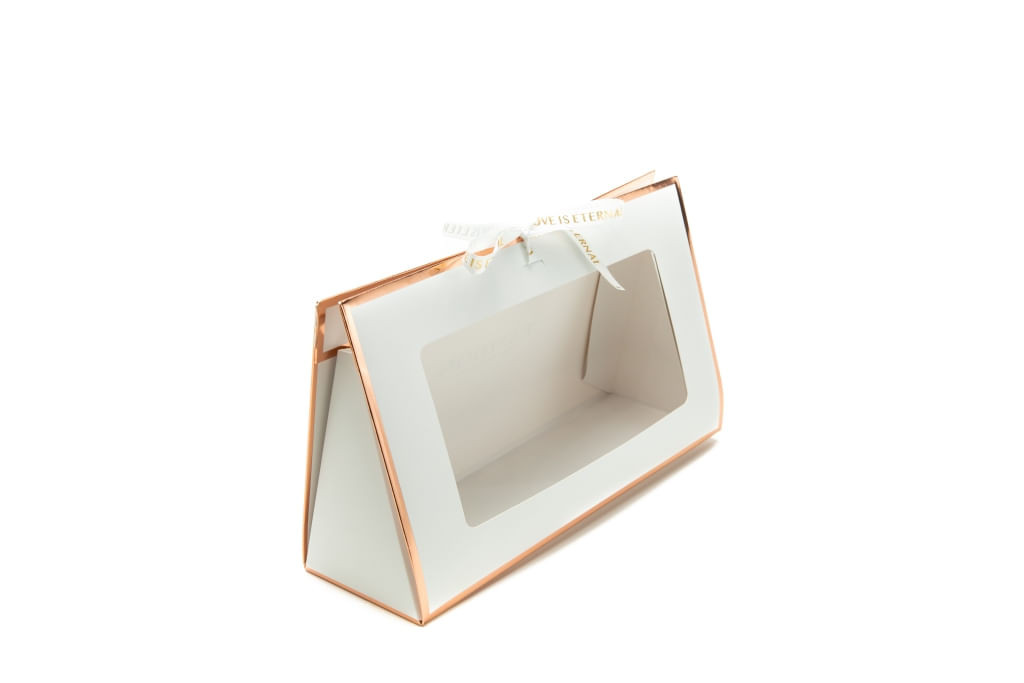 CAIXA TRIANGULAR BRANCO 27X9X16 C/1 UN