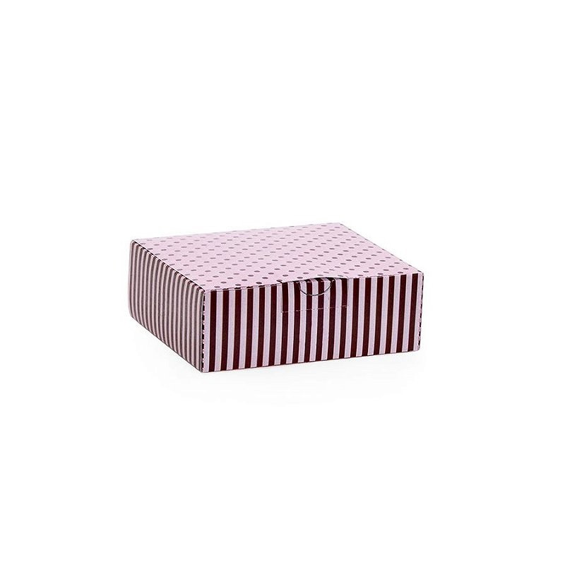 MINI CAIXA RET PRATICE POA ROSA/MARROM P 6,5X6X3 C/1 UN
