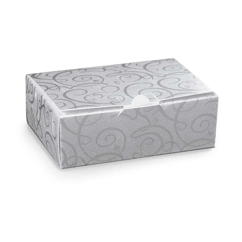 MINI CAIXA RET PRATICE GLAMOUR PRATA M 10X7.5X3.5 C/1 UN