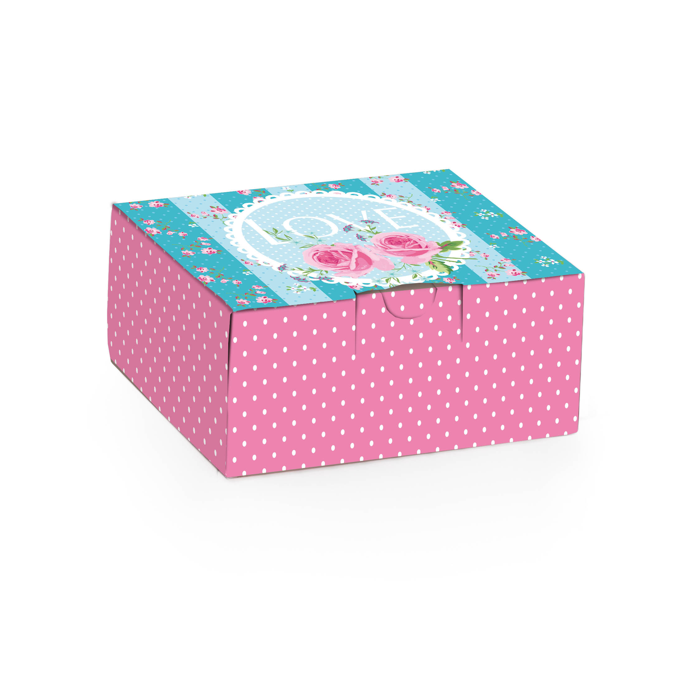 MINI CAIXA RET PRATICE SECRET GARDEN M 10X7,5X3,5 PT C/10 UN