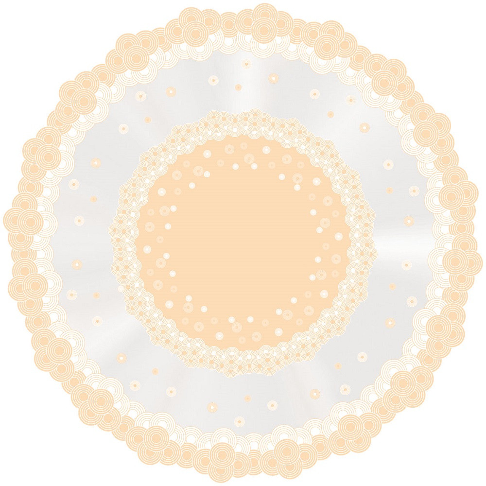 POLI REDONDO MODERN CHAMPAGNE 38CM PT C/50 UN